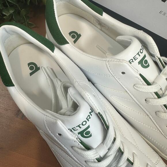 Tretorn Men's Swerve White Lace Up Sneakers Size 10 - Picture 6 of 8